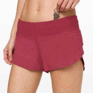 Lululemon Speed Up Short *2.5" in Chianti